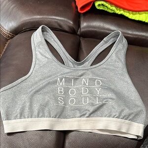 Gray Sports Bra